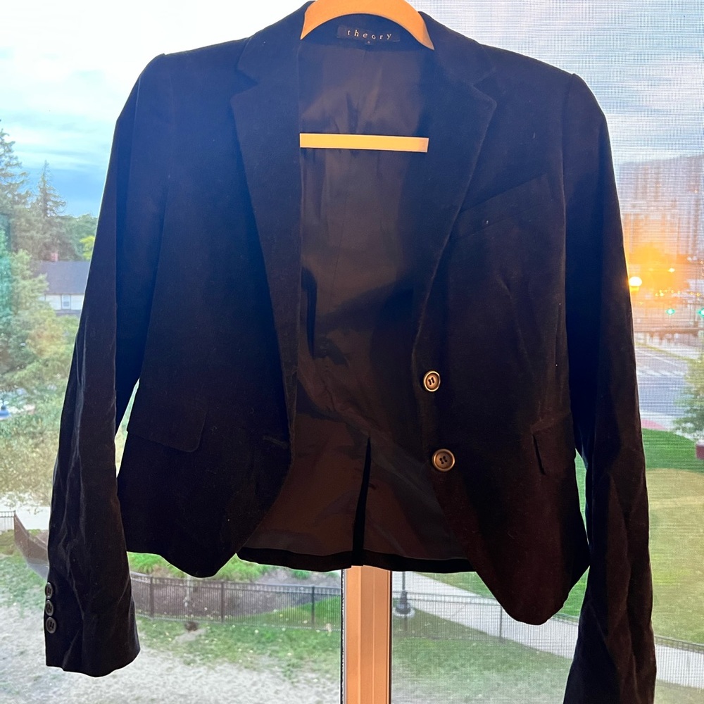 Theory - Velvet - Two Button Blazer